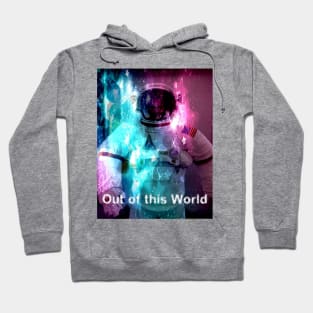 Astronaut with Beautiful Colors and Shapes Out of this World Hoodie